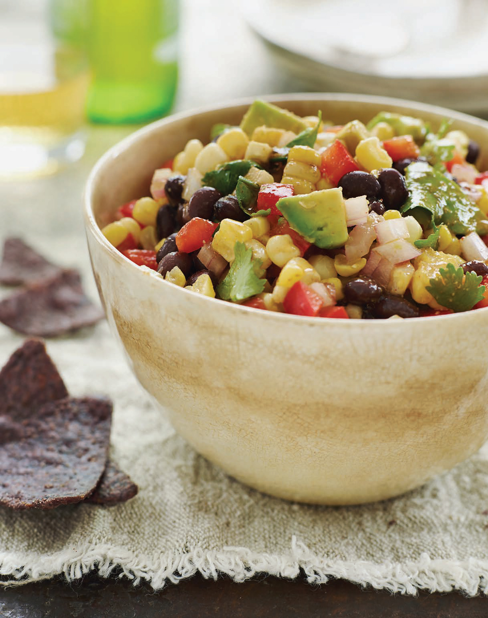 black bean and corn rice bowl